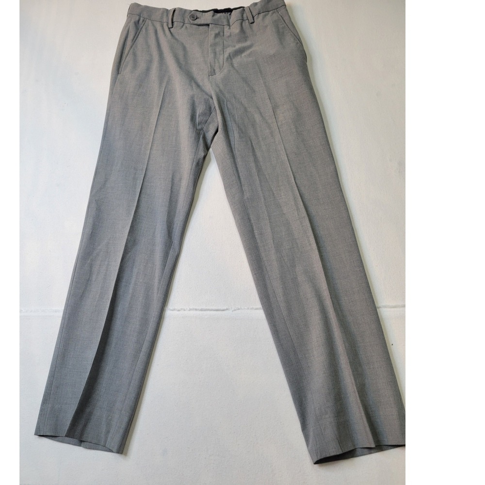 Jos. A. Bank Slim Fit Separates Mens Dress Pants Gray Flat Front 32X30